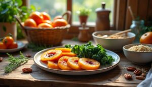 découvrez comment préparer un repas complet et savoureux en utilisant seulement 5 ingrédients de saison simples et frais.