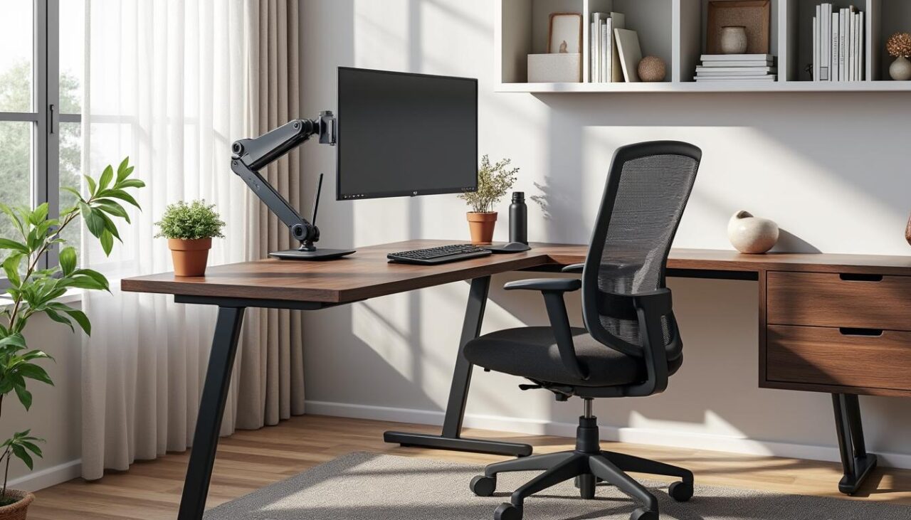 découvrez comment aménager un bureau ergonomique à domicile pour améliorer votre confort et votre productivité lors du télétravail.